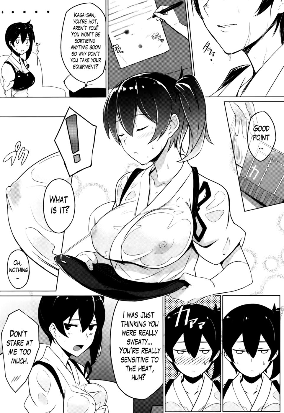 Hentai Manga Comic-Secretary Ship Kaga's Summer Vacation-Read-3